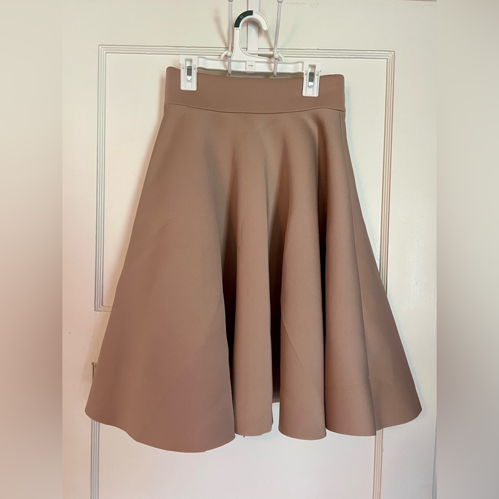 The Vintage Shop Classic Brown A-Line Skirt